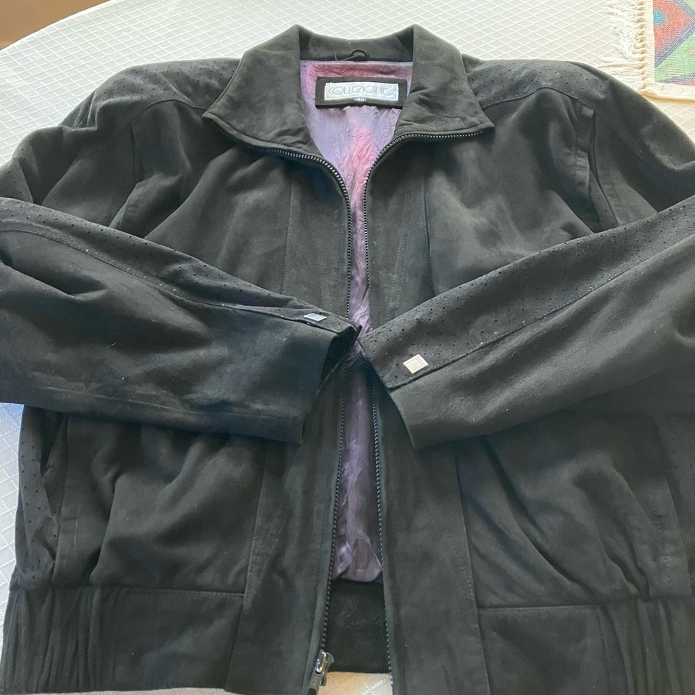 Men's Suede Black Jacket